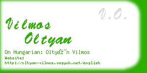 vilmos oltyan business card